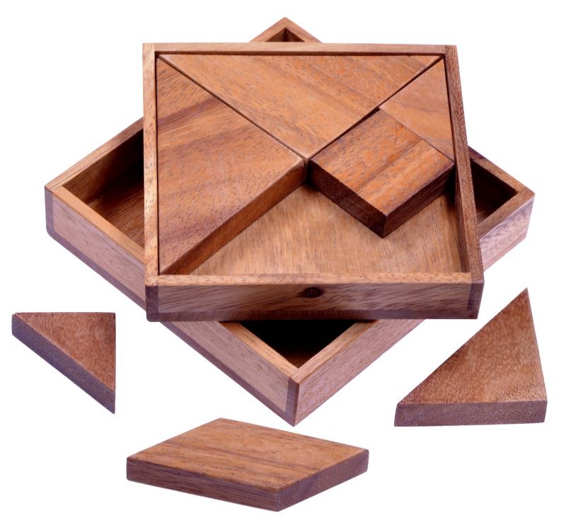 Tangram "Quadrat" - Legespiel - Denkspiel - Knobelspiel - Geduldspiel